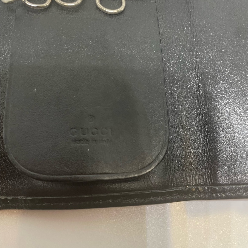GUCCI key wallet GG canvas and leather inside Authentic used - Picture 6 of 8